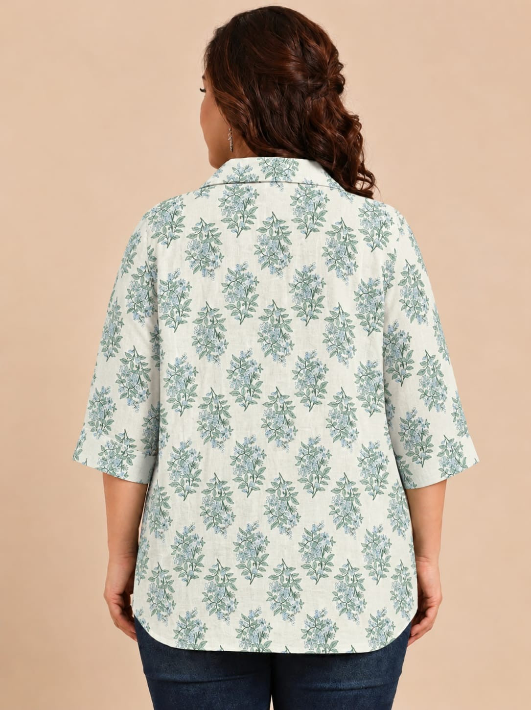 Paisley Print Drop Shoulder Shirt
