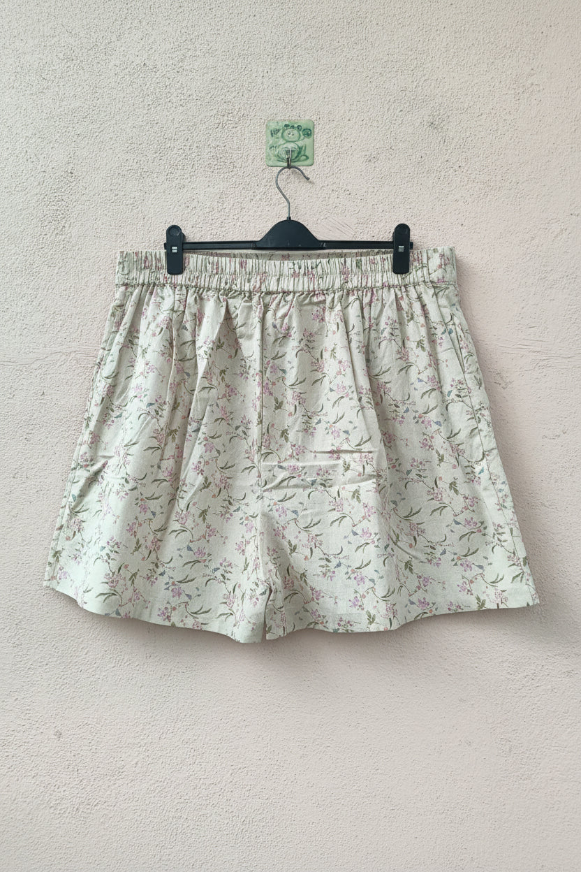 Pastel Floral A-Line Shorts