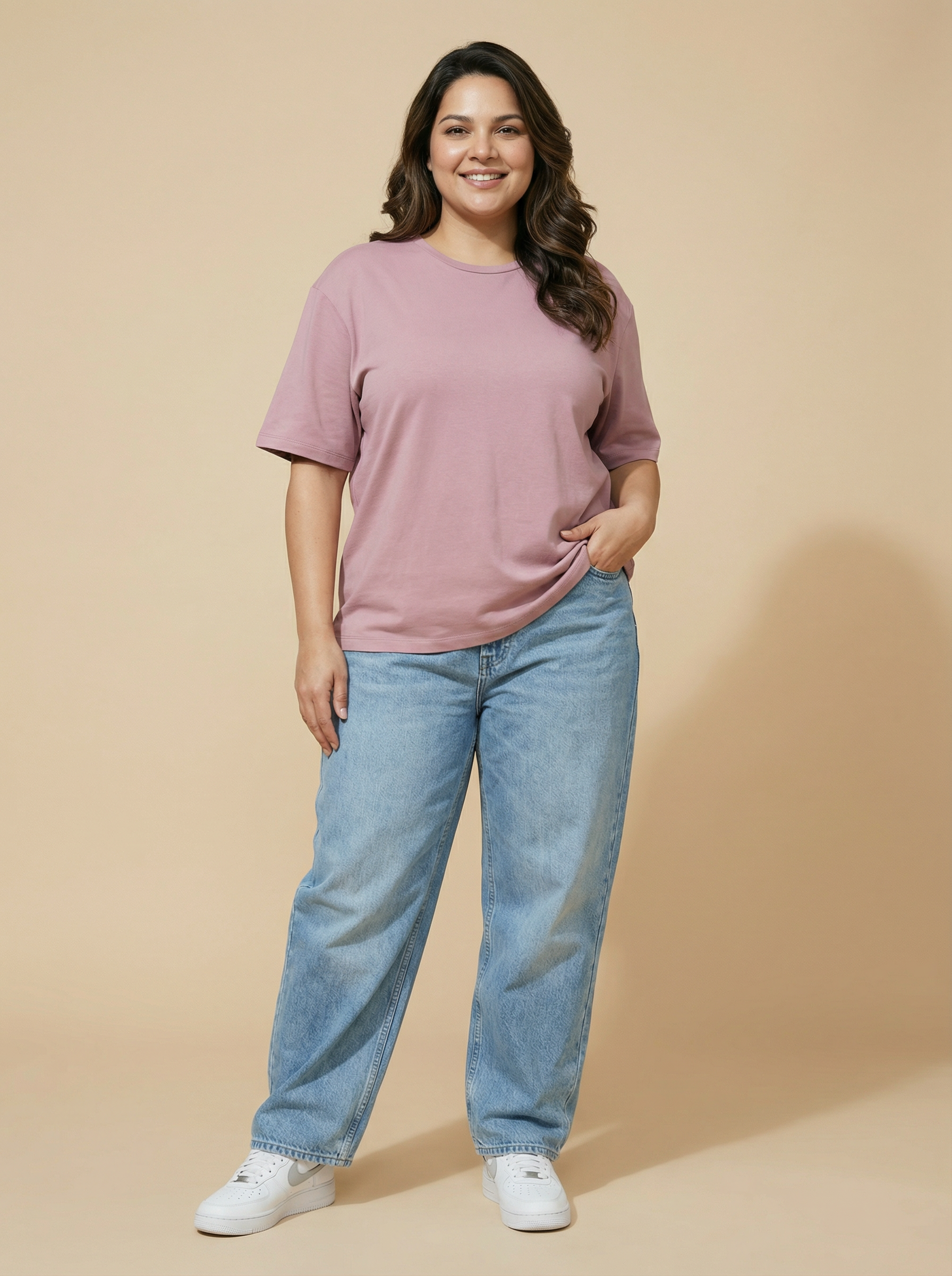 Mauve Oversized T-Shirt