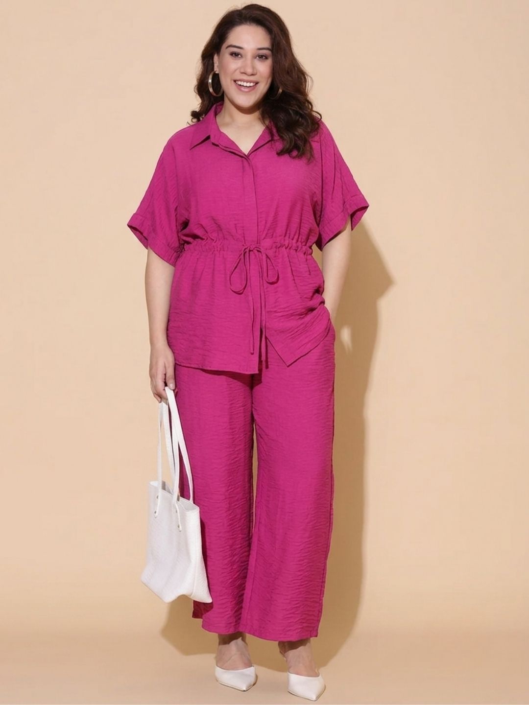 Pink String Co-ord Set (2 Piece)