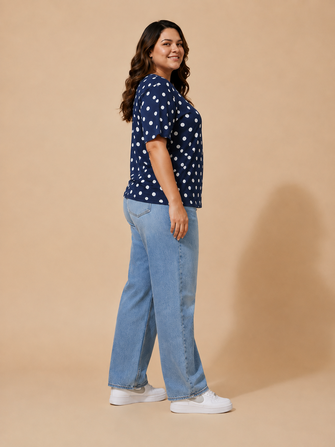 Polka Dot Oversized T-Shirt