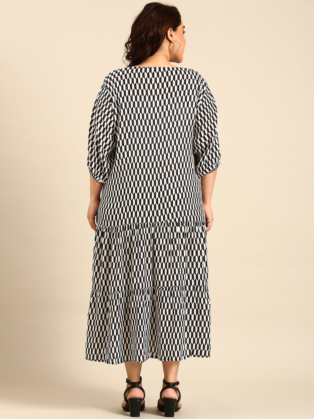 Printed Maxi Yoke Dress1