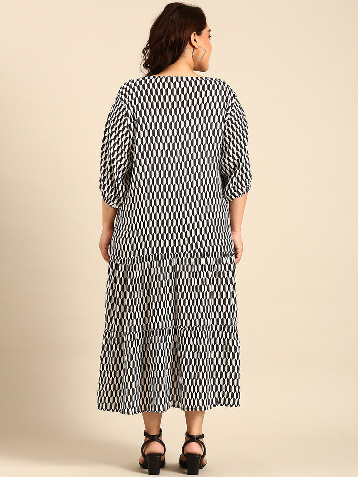 Printed Maxi Yoke Dress1