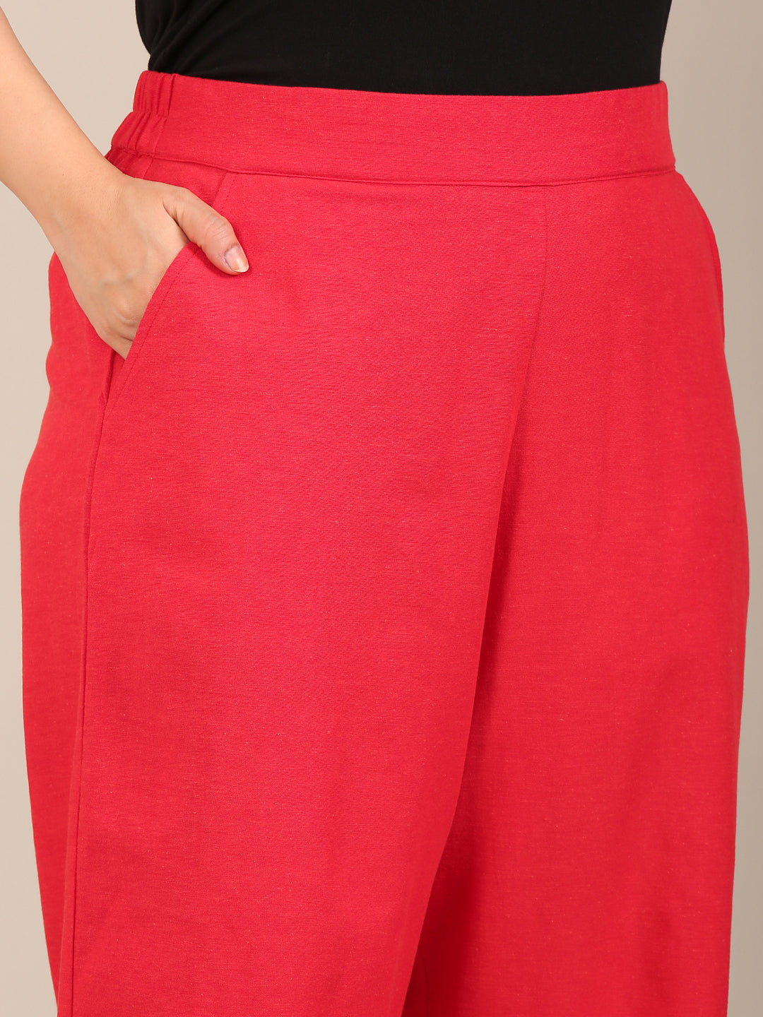 Red Sleeveless Co-ord Set (2 Piece)