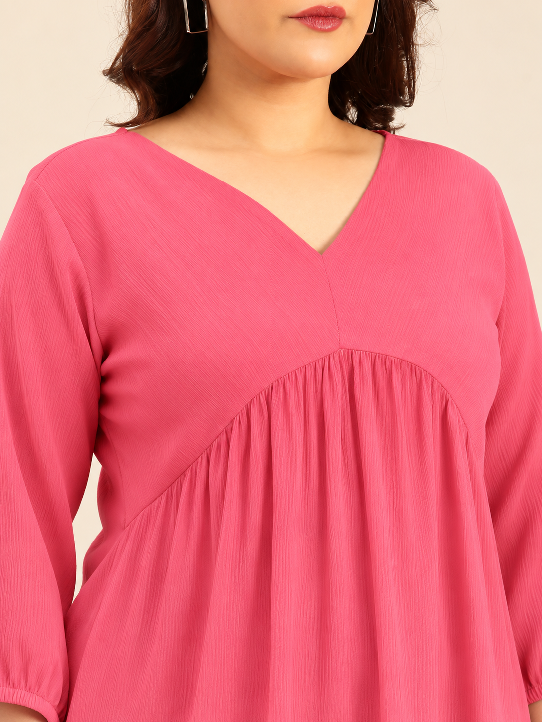 Relaxed Fit Pink Tunic