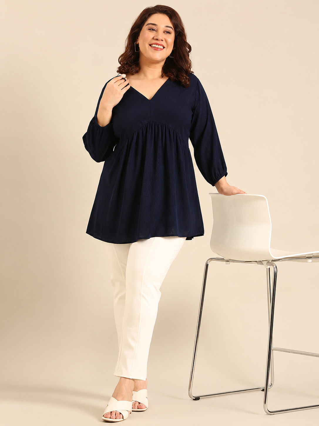 Relaxed Navy Tunic