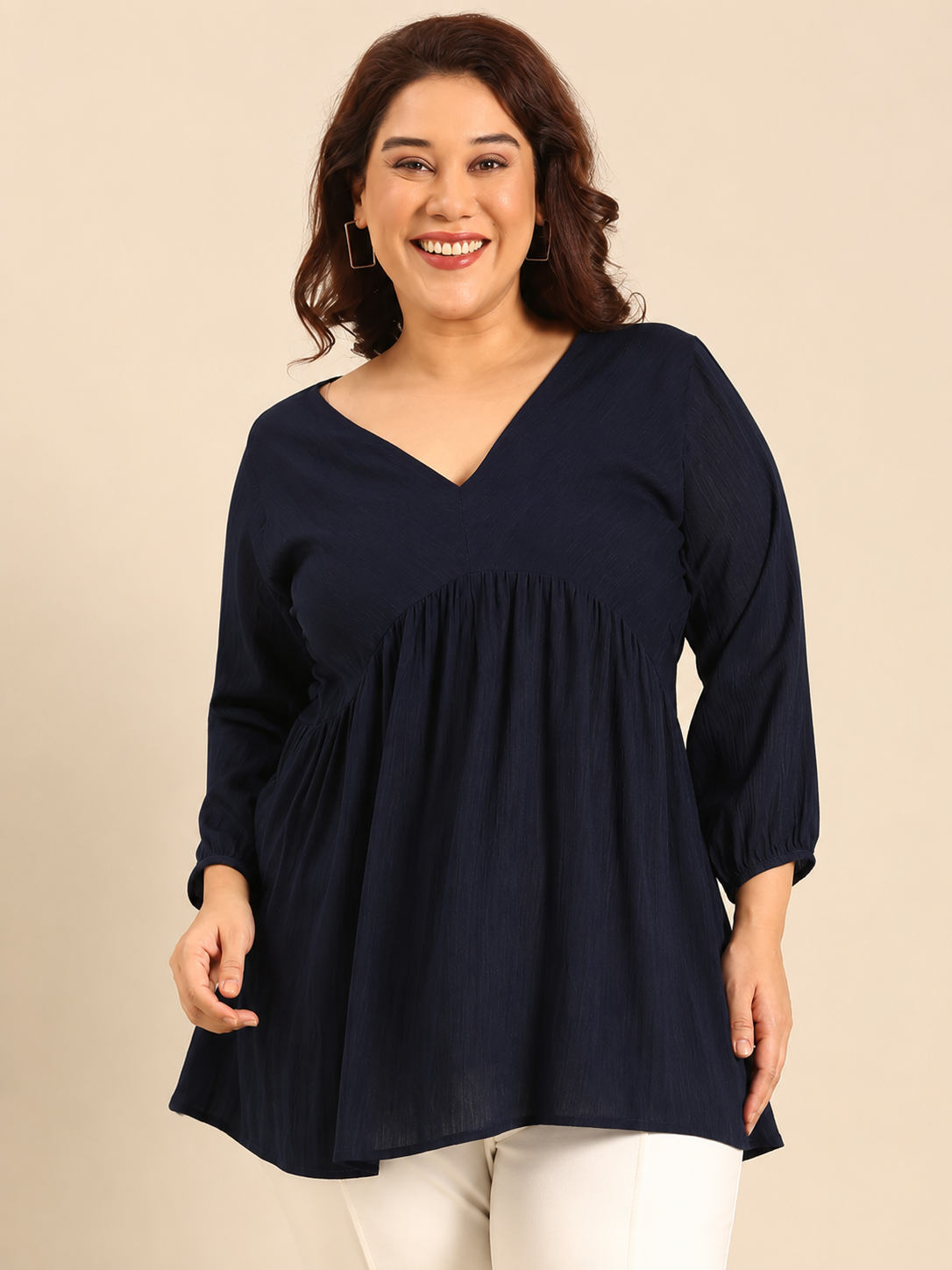 Relaxed Navy Tunic