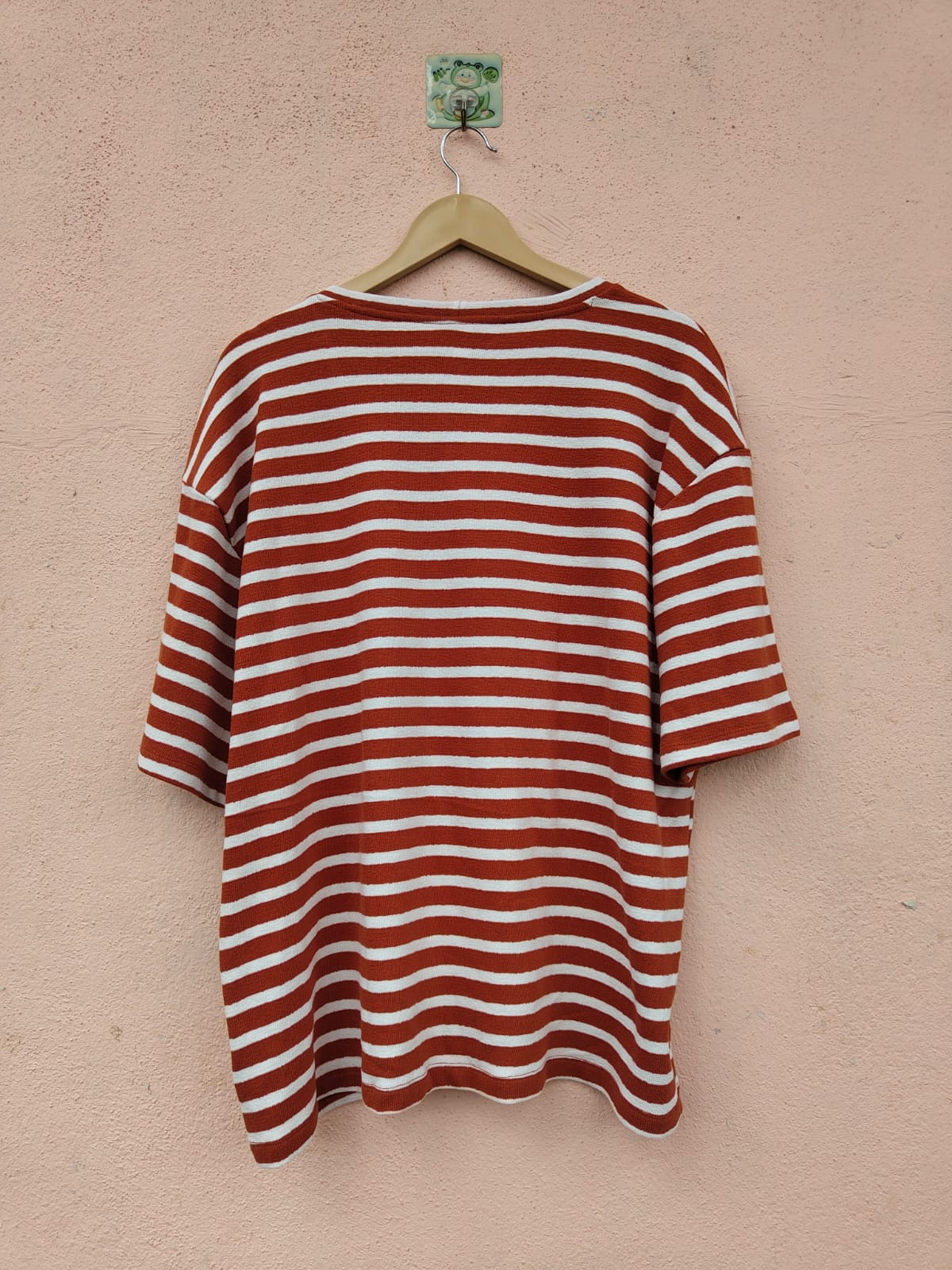 Rust and White Striped Top2