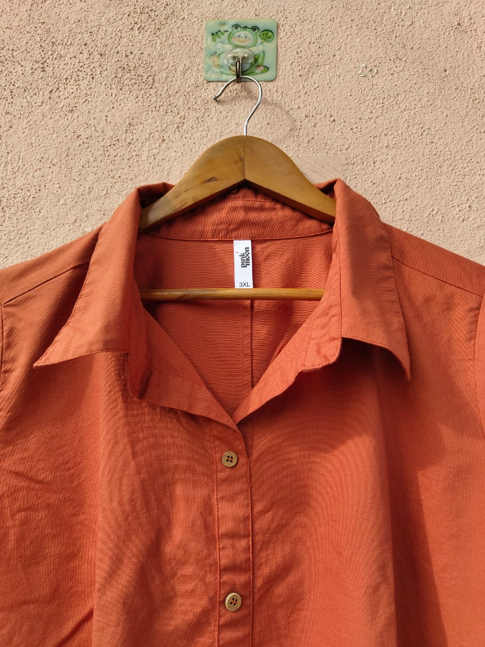Rust collar dress2