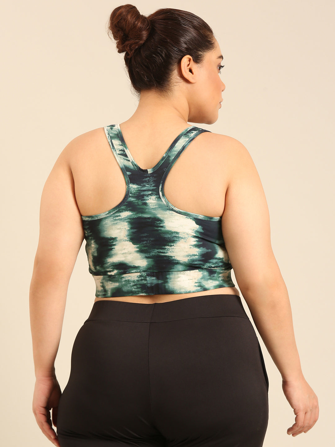 Plus Size Green Rapid-Dry Sports Bra