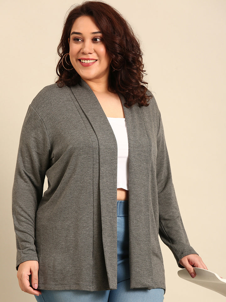 Grey Longline Shrug