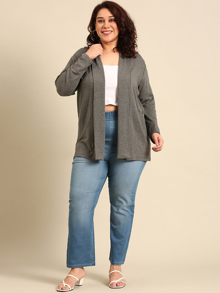 Grey Longline Shrug