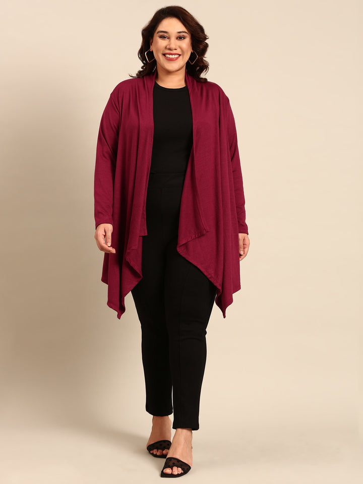 Burgundy Shrug