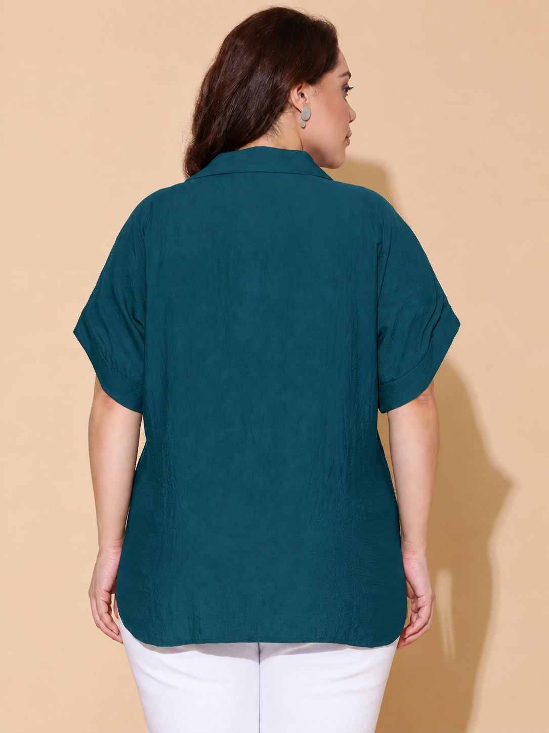 Teal Drop Shoulder Shirt