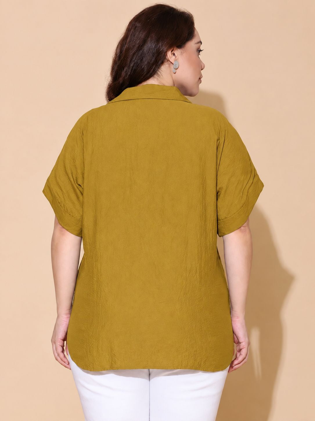Yellow Drop Shoulder Shirt