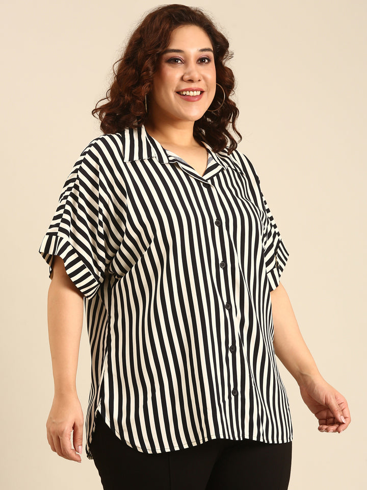 Monochrome Striped Shirt