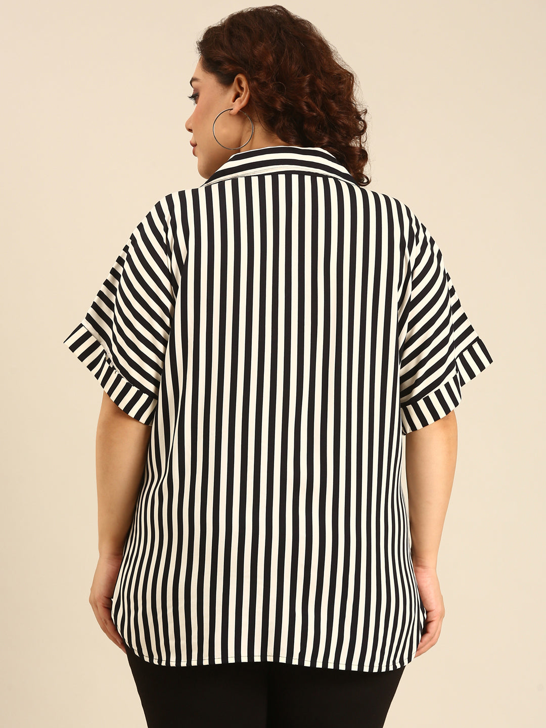 Striped Shirt And Korean Pant Co-ord Set (2 piece)
