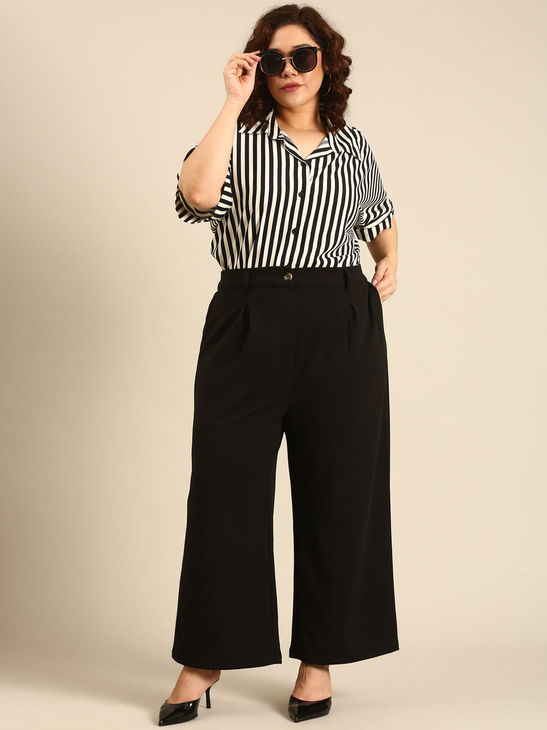 Monochrome Striped Shirt