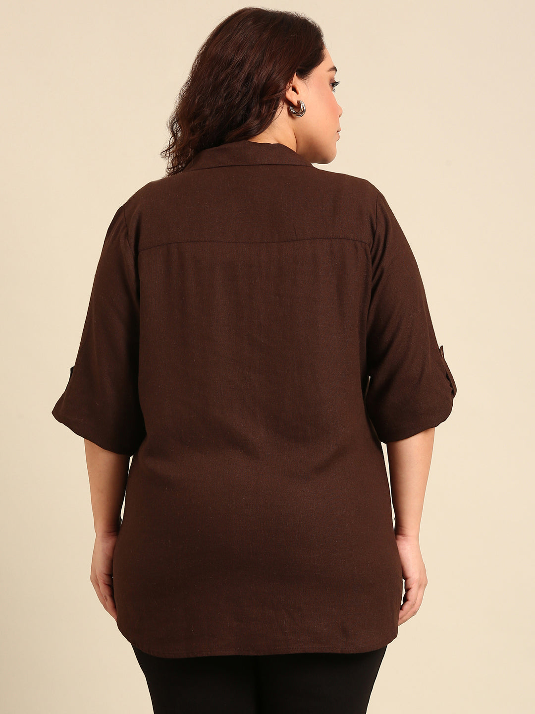 Brown Linen Shirt