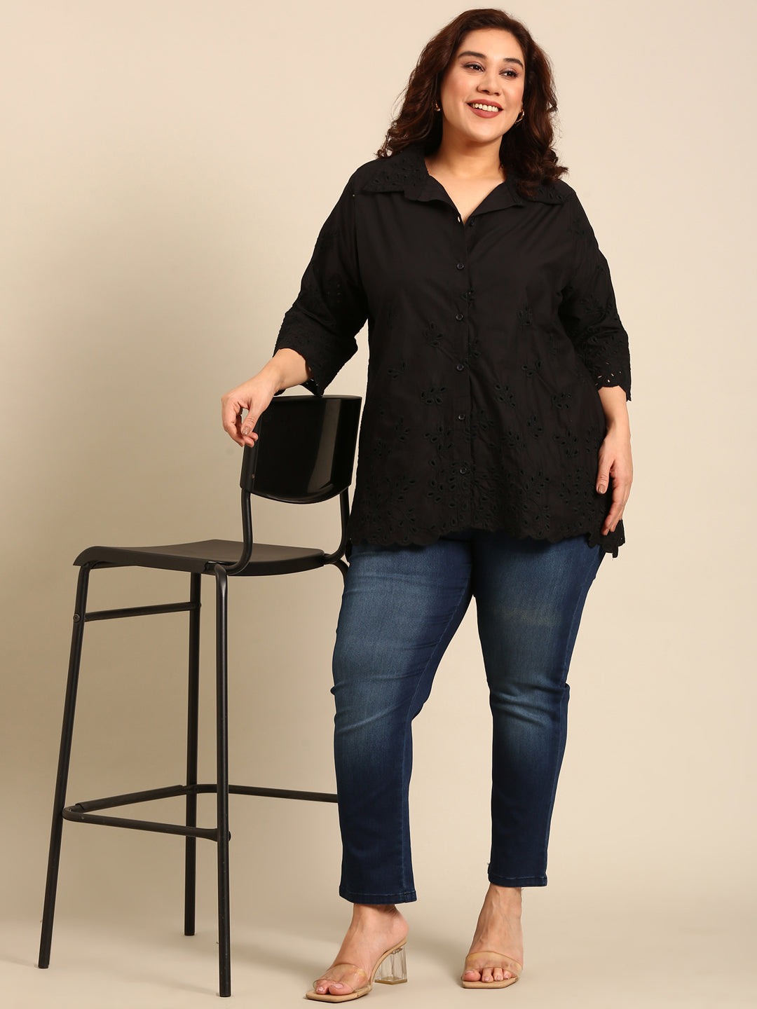 Cotton Embroidered Shirt