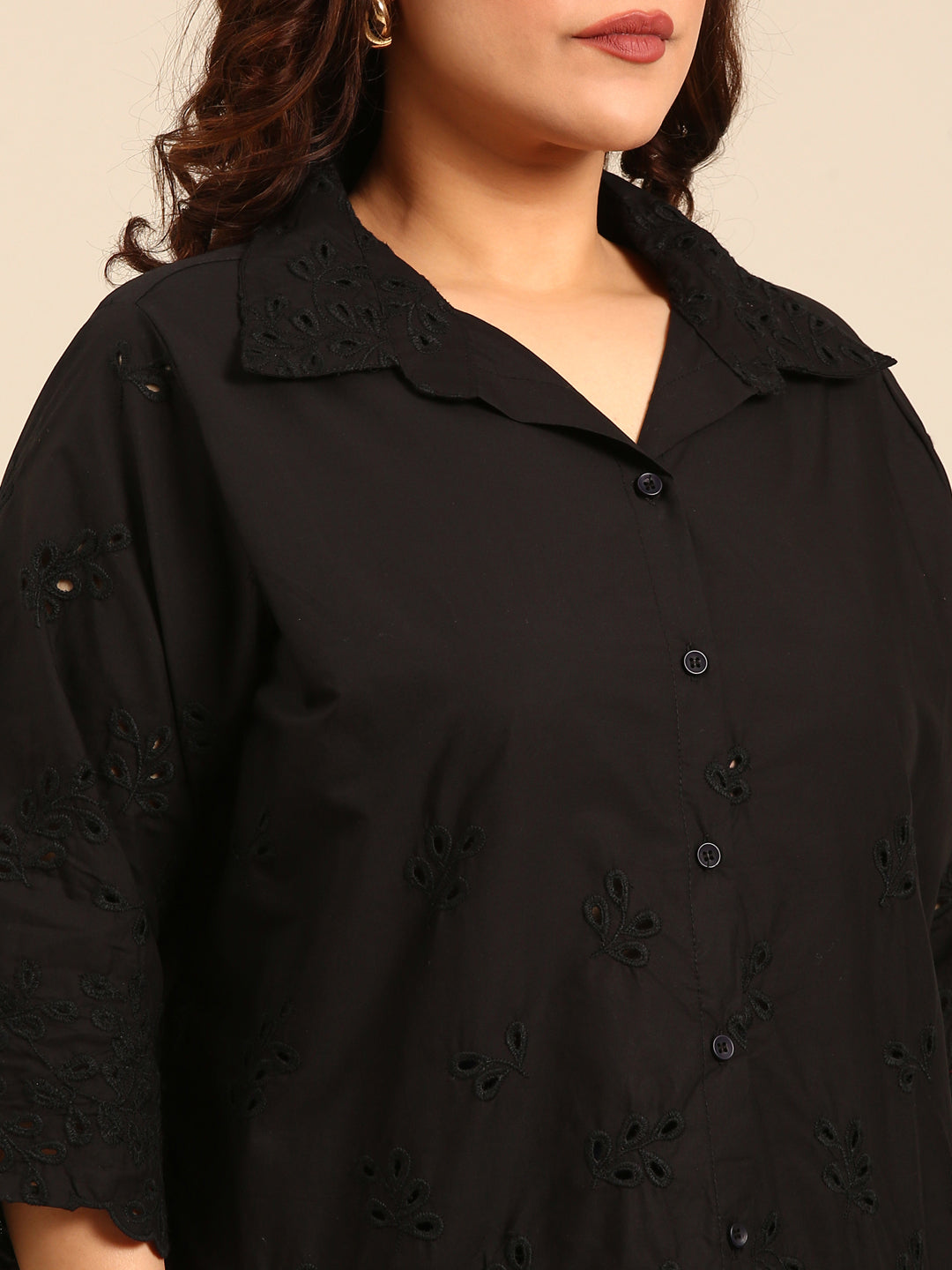 Cotton Embroidered Shirt