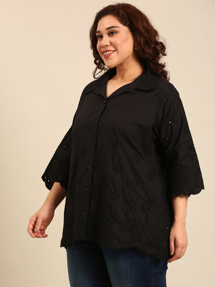 Cotton Embroidered Shirt