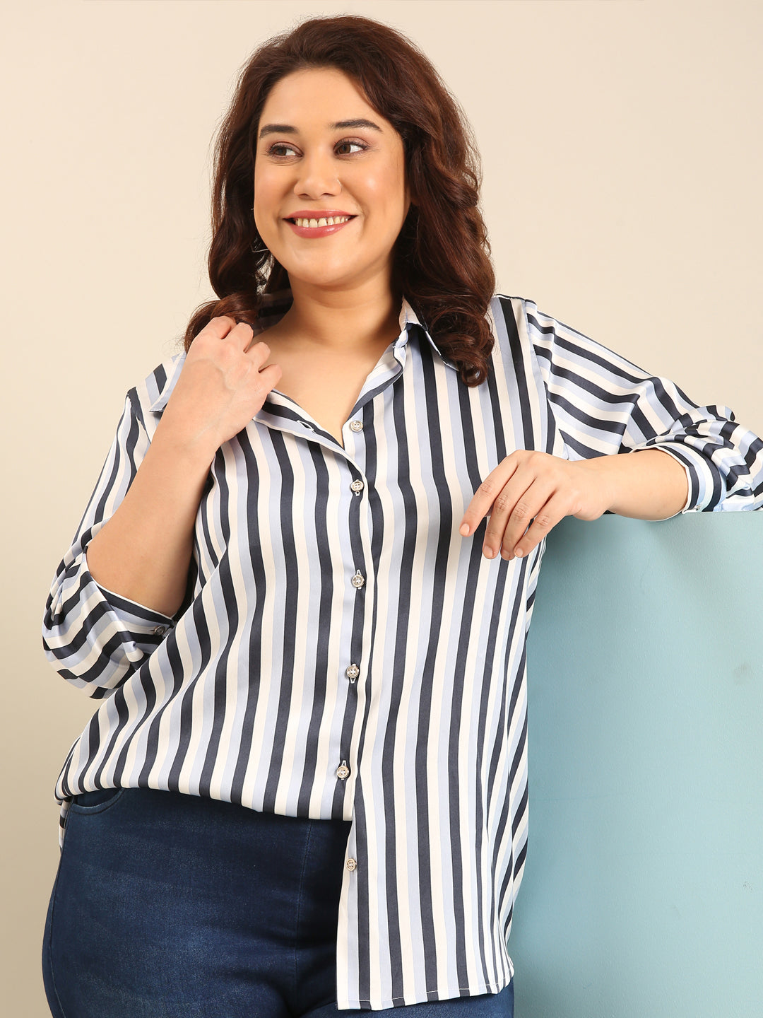 Satin Stripe Shirt