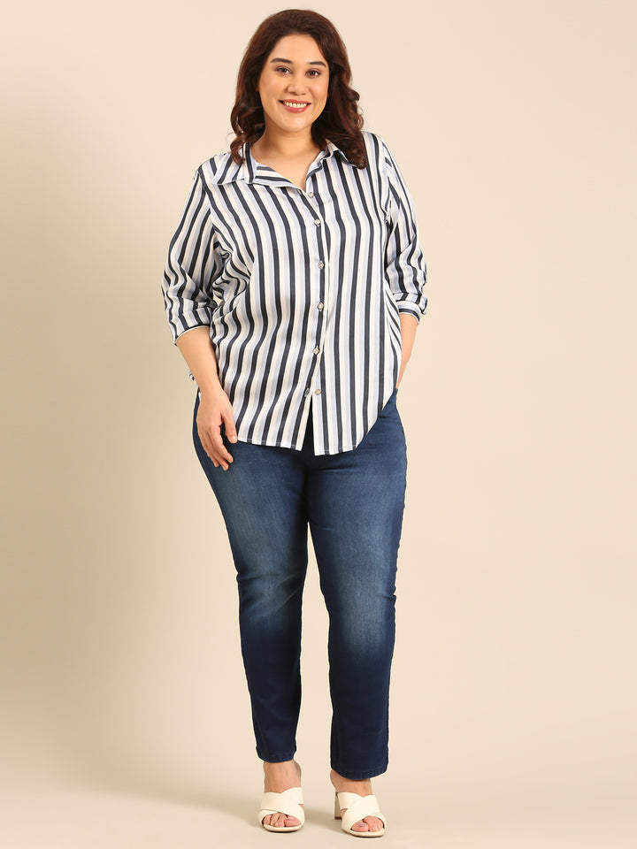 Satin Stripe Shirt