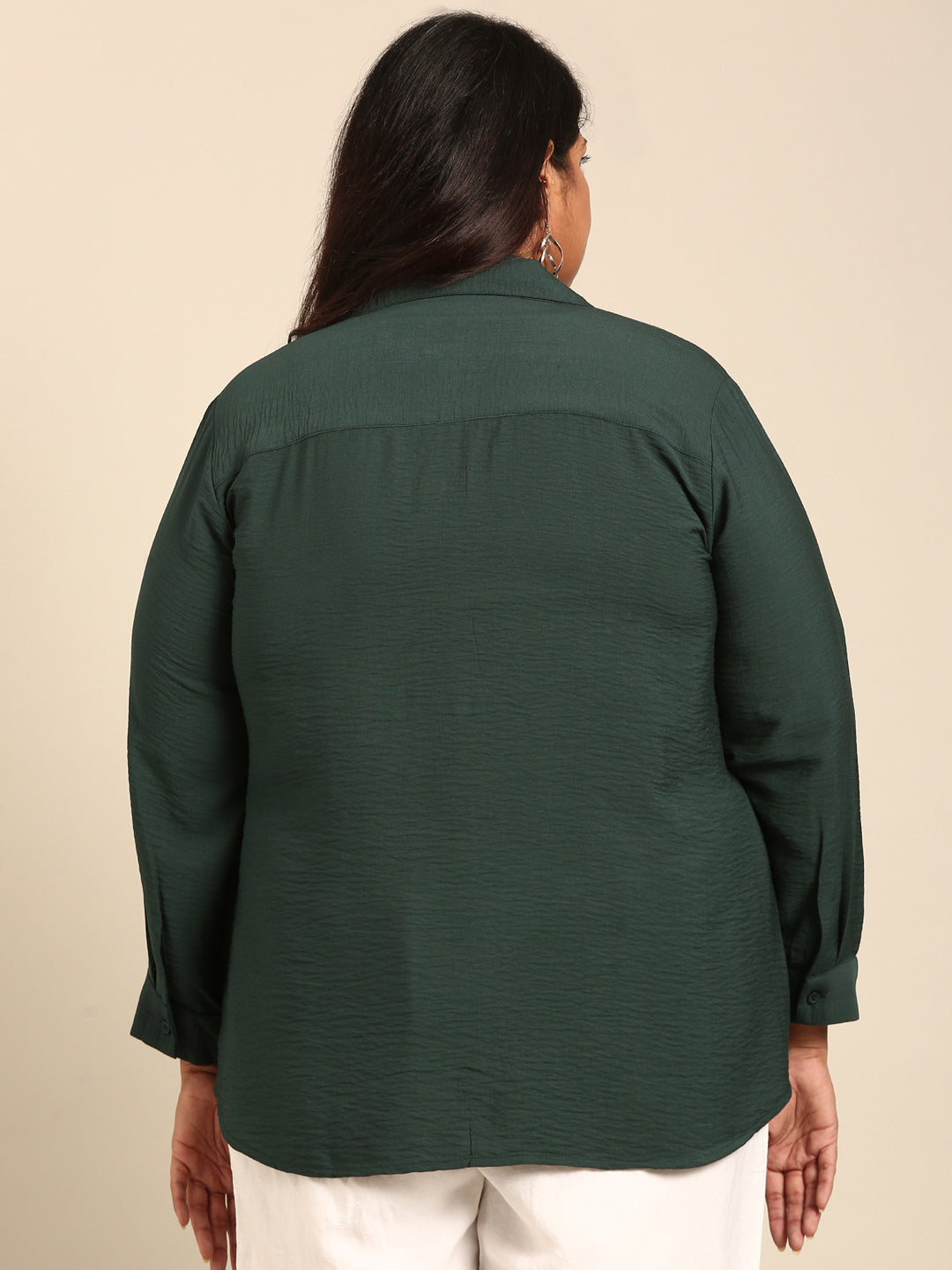 Dark Green Button Down Shirt