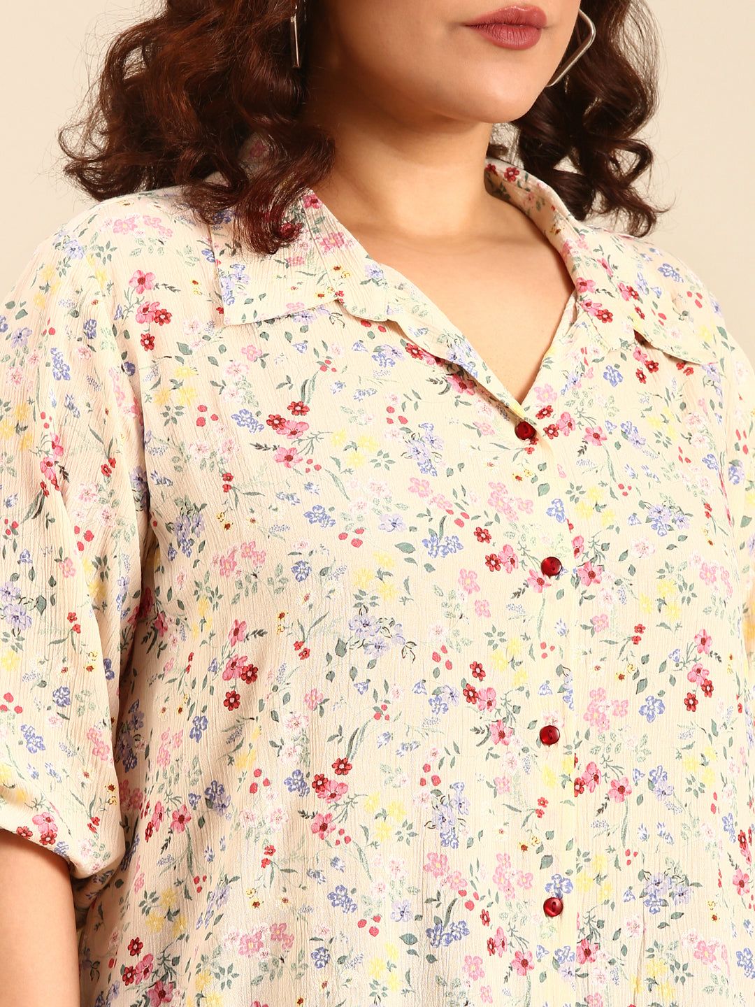 Floral Crepe Shirt