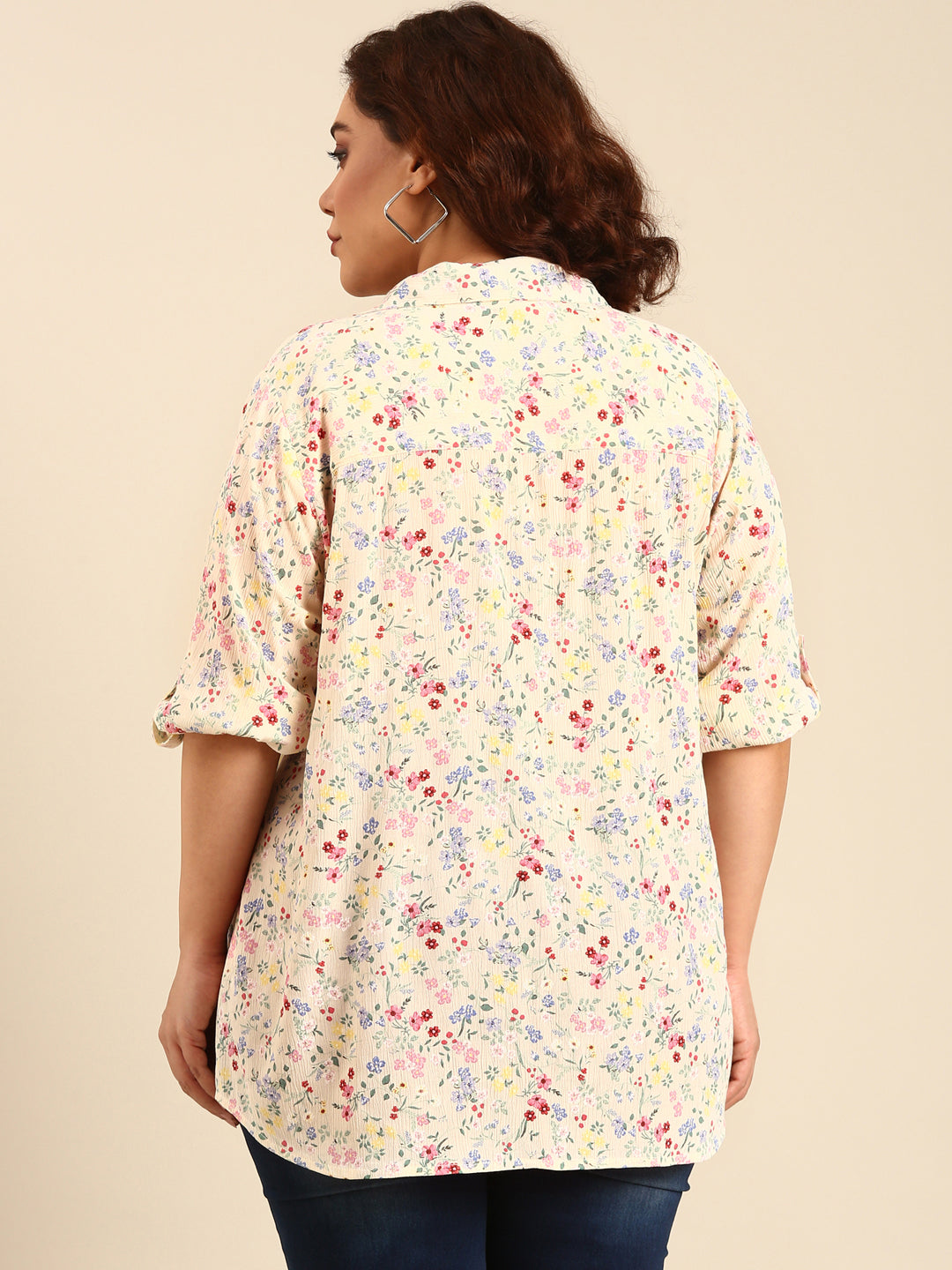 Floral Crepe Shirt