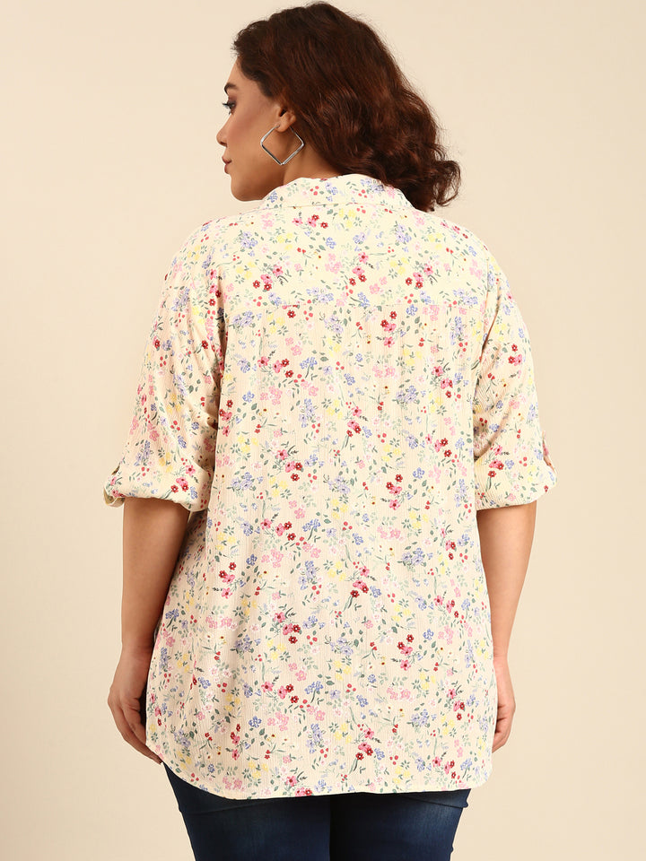 Floral Crepe Shirt