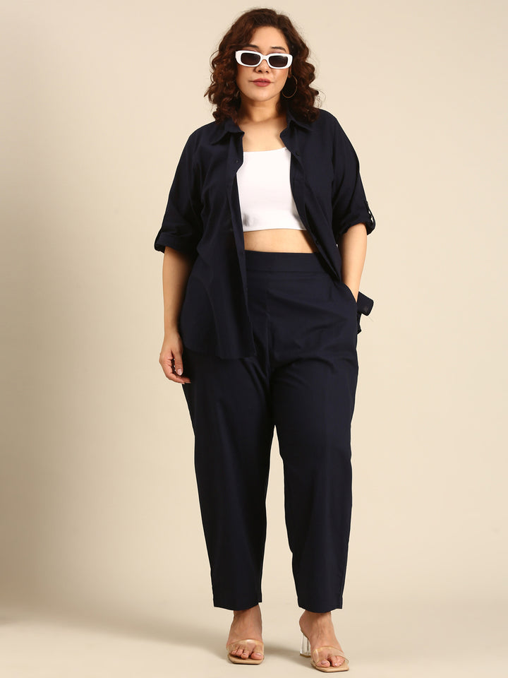 Cotton Navy Shirt