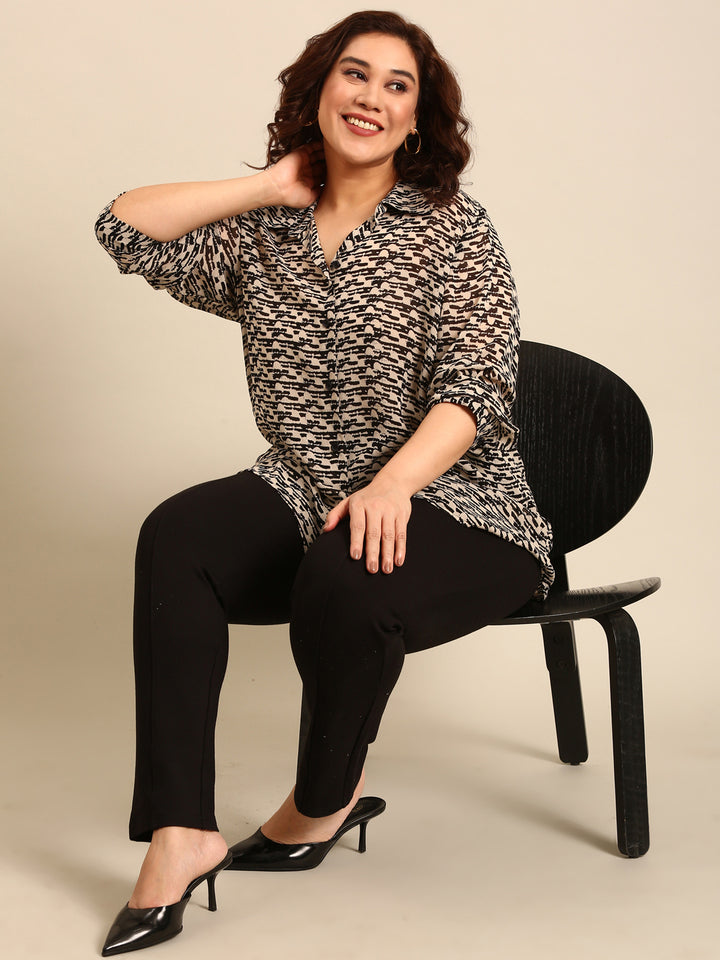 Printed Buttondown Shirt