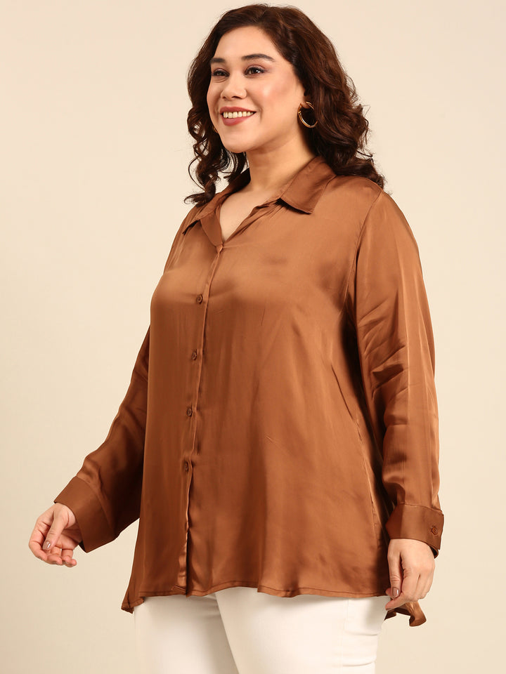 Satin Buttondown Shirt