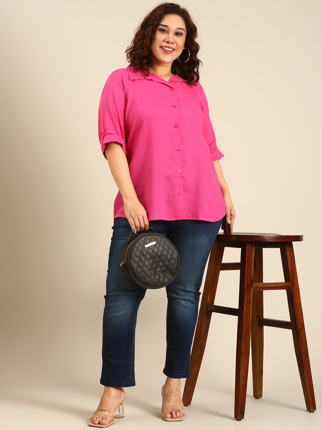 Pink Linen Shirt