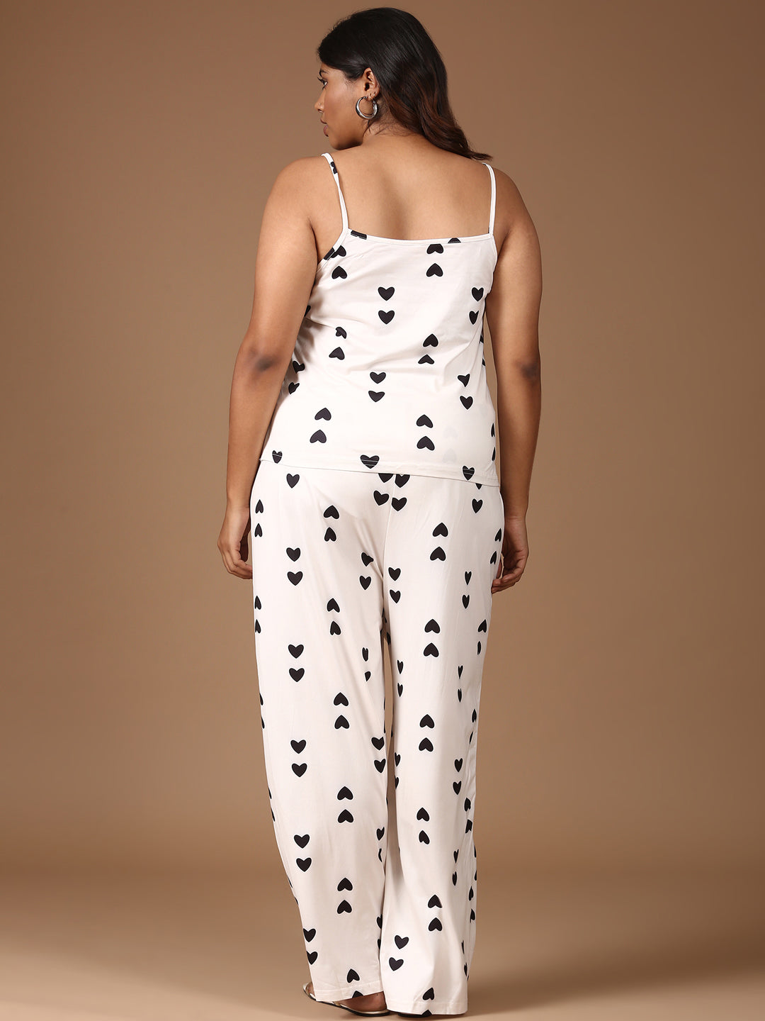 Heart-Printed Co-ord Set-(2 Piece)