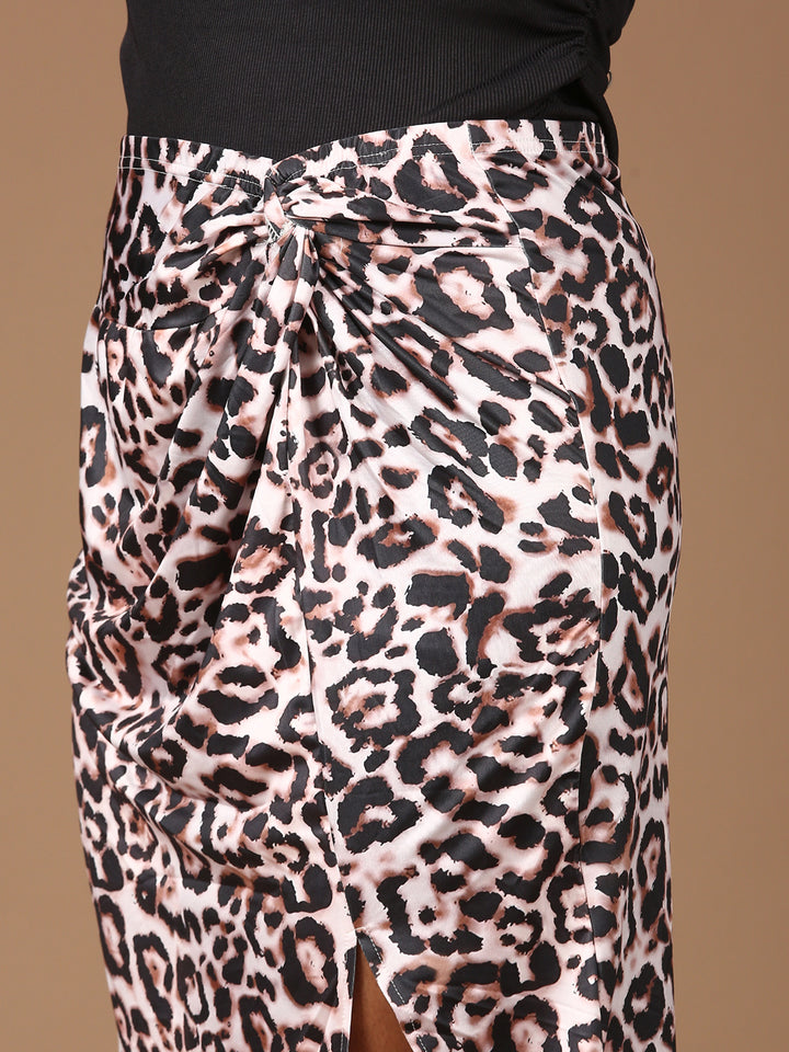Slit Skirt And Top Co-ord Set-(2 Piece)