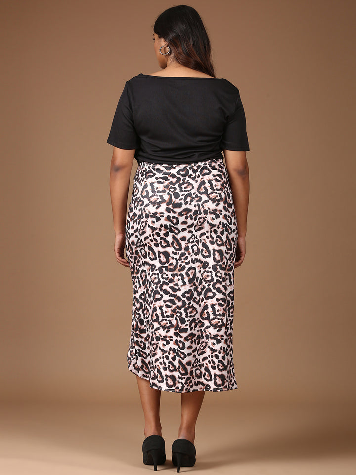 Slit Skirt And Top Co-ord Set-(2 Piece)