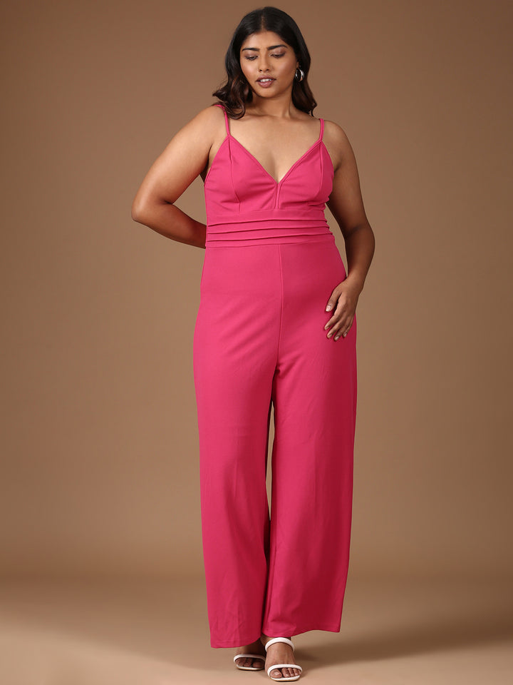 Pink Strap Jumpsuit