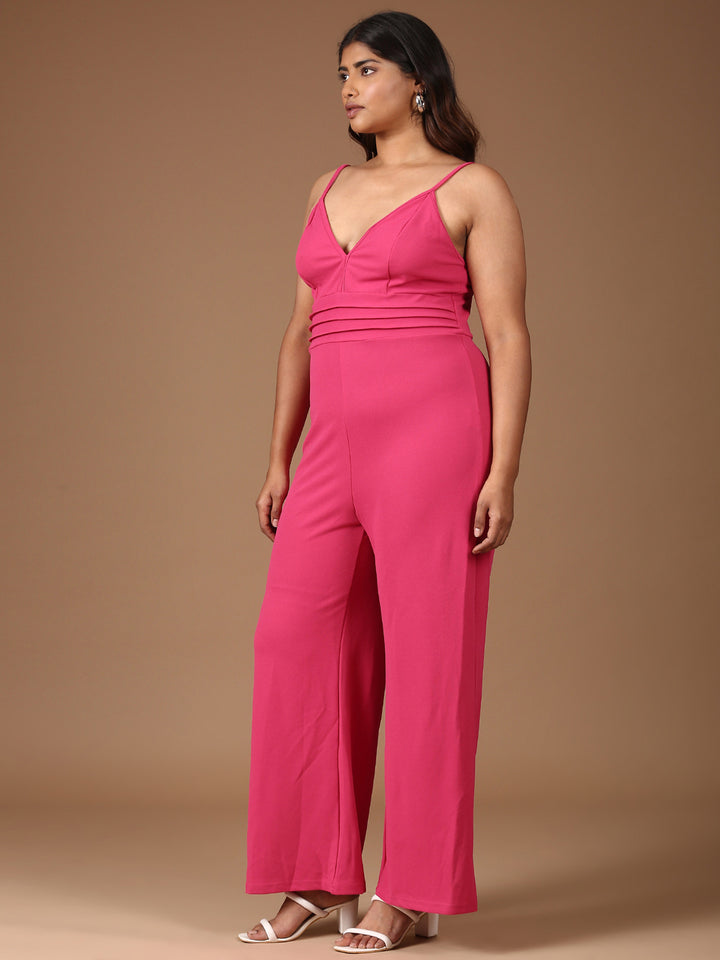 Pink Strap Jumpsuit