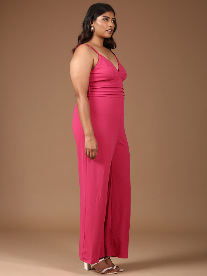 Pink Strap Jumpsuit