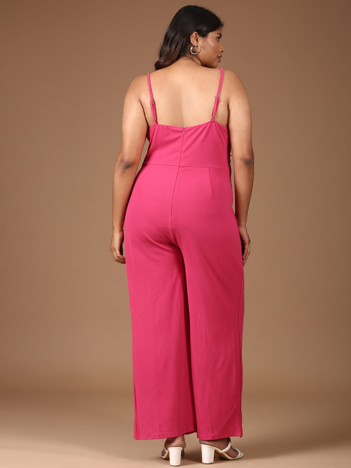 Pink Strap Jumpsuit