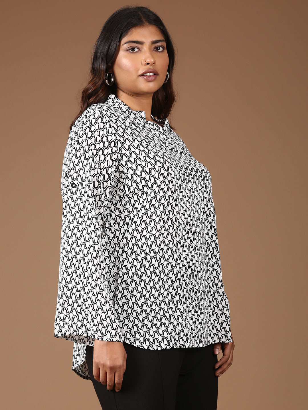 Geometric Printed Top