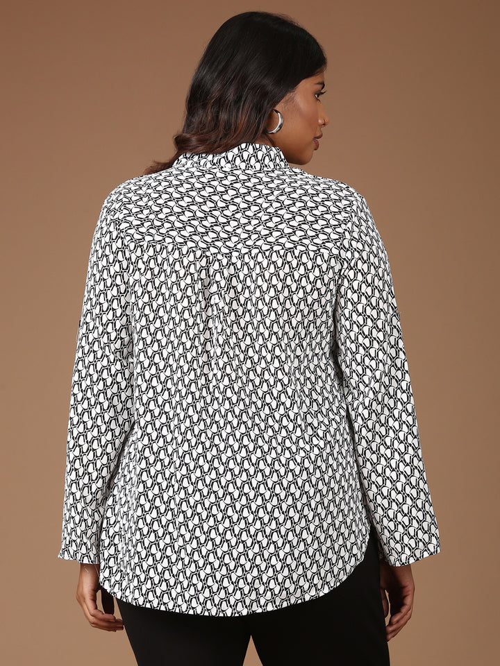 Geometric Printed Top