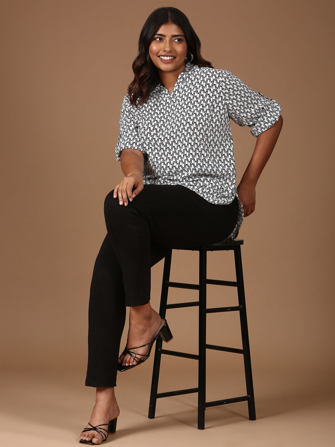 Geometric Printed Top
