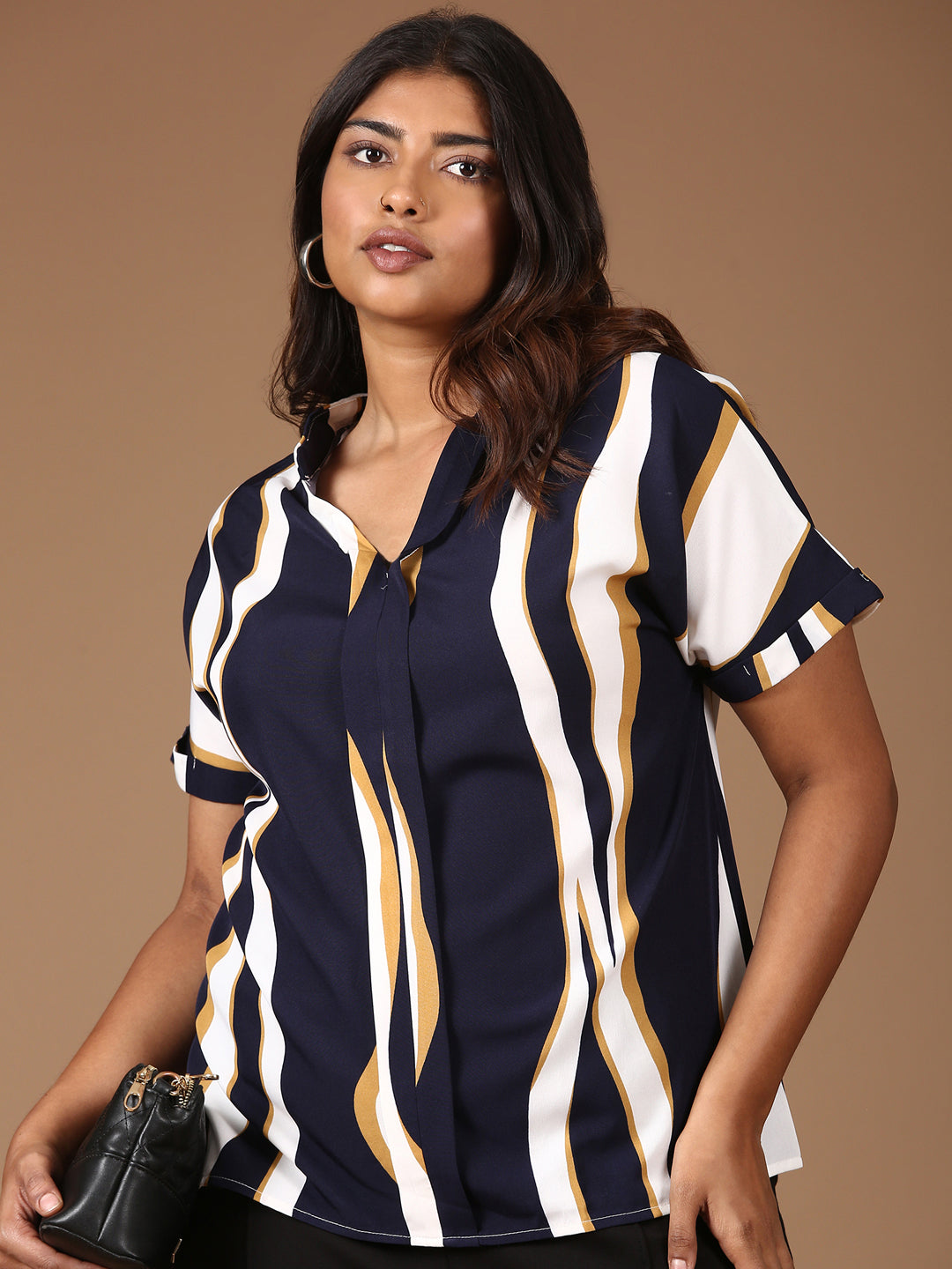 Drop Shoulder Printed Top
