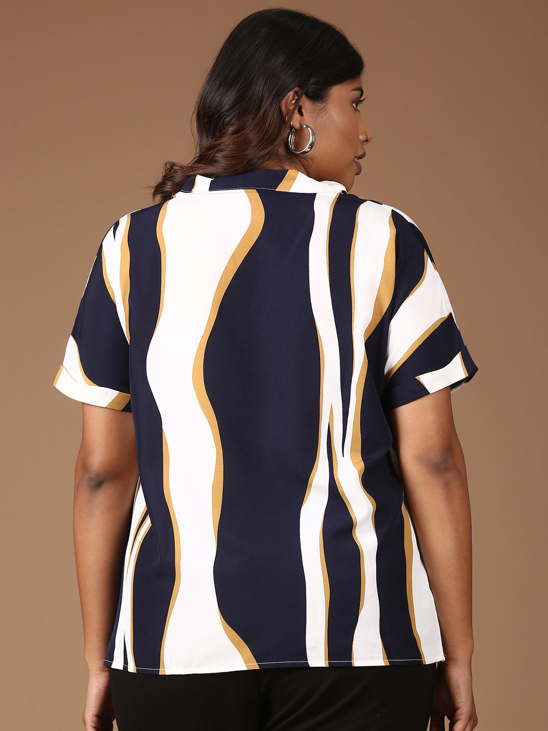 Drop Shoulder Printed Top