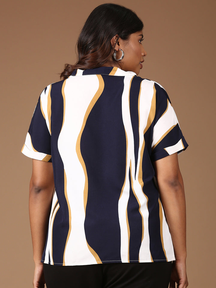 Drop Shoulder Printed Top