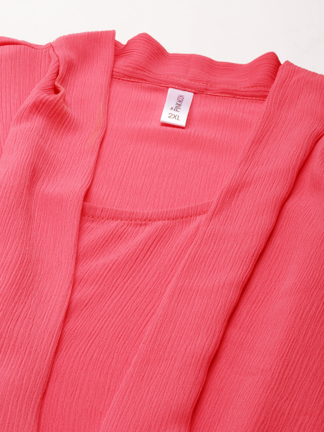 SOLID PINK LAYERED TOP